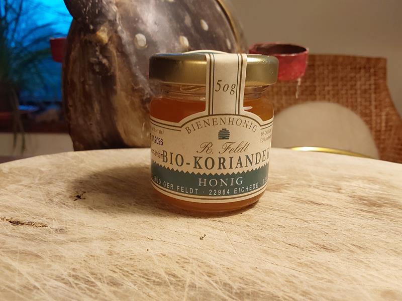 Corianderhoney ,organic, 50 g jars Corianderhoney ,organic, 50 g jars